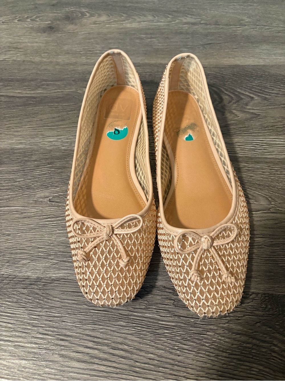 DV by Dolce Vita Women's Blush Knit Ballet Flats with Bow